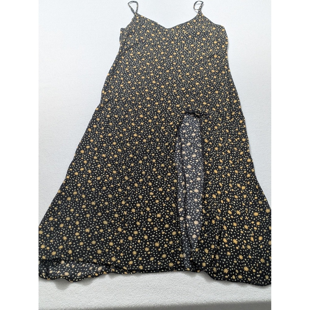 Reformation Slip Dress Crimini Midi Posie Ditsy Floral Black Size 4 Pullover - Picture 2 of 12